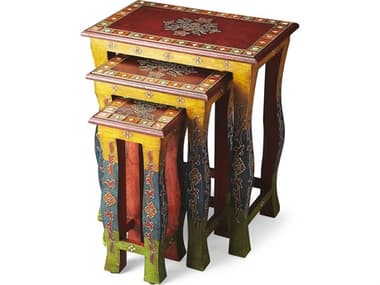 Butler Sasha Rectangular Wood Artifacts End Table BT1893290