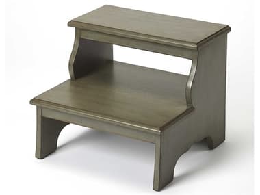 Butler Melrose Silver Satin Gray Accent Stool BT1922148