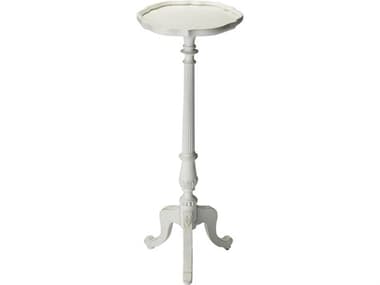 Butler Chatsworth Round Wood Cottage White End Table BT1931222