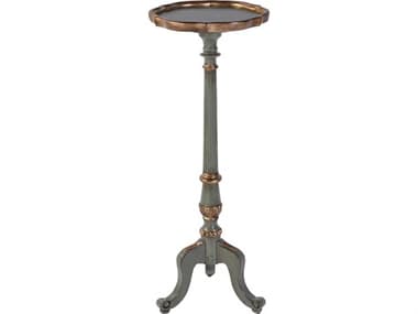 Butler Chatsworth Round Wood Royal Pastel Green End Table BT1931482
