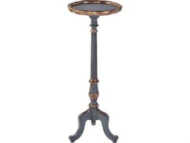 Butler Chatsworth Round Wood Royal Pastel Blue End Table BT1931483