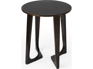 Butler Devin Round Wood Brown End Table BT2040140