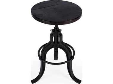 Butler Gladney Metalworks Adjustable Mango Wood Bar Stool BT2049025