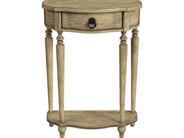 Butler Ashby Demilune Wood Antique Beige Console Table BT2101424