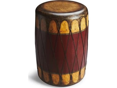 Butler Navajo Round Leather Mountain Lodge End Table BT2199120