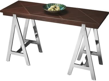 Butler Maxim Rectangular Wood Nickel Console Table BT2260220