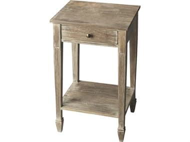 Butler Bixby Rectangular Wood Weathered Gray End Table BT2291290