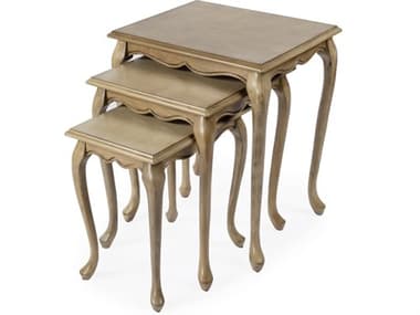Butler Thatcher Rectangular Wood Antique Beige End Table BT2306424