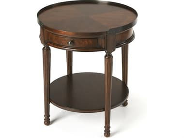 Butler Sampson Round Wood Cherry End Table BT2311024
