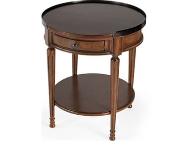 Butler Sampson Round Wood Olive Ash End Table BT2311101