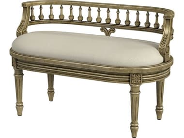 Butler Hathaway Antique Beige Upholstered Accent Bench BT2625424