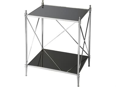 Butler Deidre Rectangular Glass Nickel End Table BT2862220