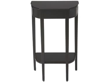 Butler Wendell Demilune Wood Black Licorice Console Table BT3009111