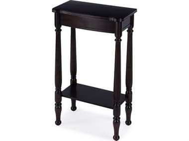 Butler Whitney Rectangular Wood Rubbed Black Console Table BT3011234