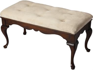 Butler Grace Cherry Brown Upholstered Accent Bench BT3013024
