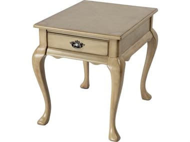 Butler Grace Rectangular Wood Antique Beige End Table BT3022424