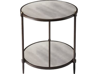 Butler Peninsula Round Mirror Metalworks End Table BT3048025