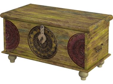 Butler Mesa Rectangular Wood Artifacts Coffee Table BT3140290
