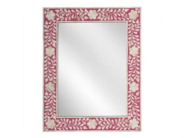 Butler Vivienne Pink Rectangular Wall Mirror BT3221070