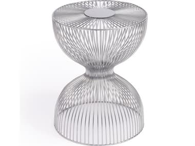 Butler Nicholas Round Metal Nickel Plated End Table BT3318220