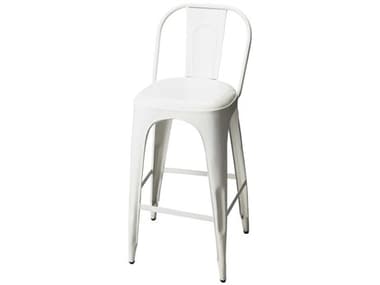 Butler Alliance White Bar Stool BT3349290
