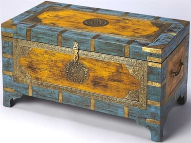 Butler Nador Rectangular Wood Artifacts Coffee Table BT3365290