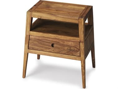 Butler Stockholm 1-Drawer Acacia Wood Nightstand BT3379140