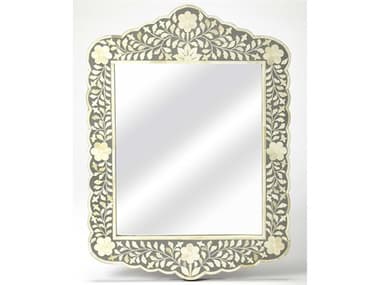 Butler Vivienne Gray Bone Inlay Wall Mirror BT3451321