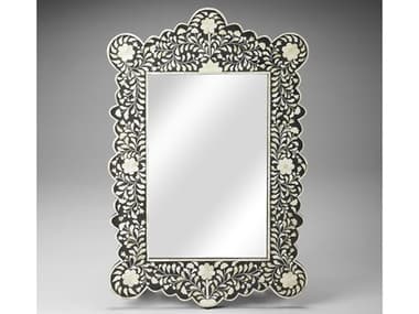 Butler Vivienne Black Bone Inlay Wall Mirror BT3482318