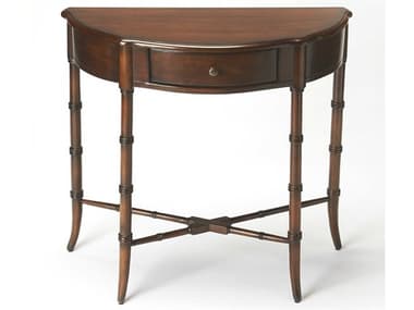 Butler Skilling Demilune Wood Cherry Console Table BT3623024