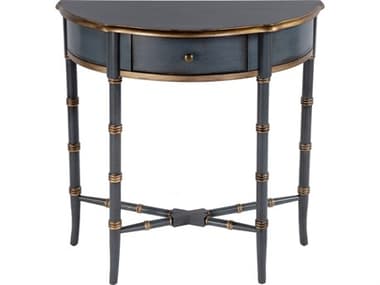 Butler Skilling Demilune Wood Royal Pastel Blue Console Table BT3623483