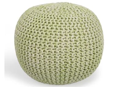 Butler Pincushion Green Upholstered Pouf BT3689292