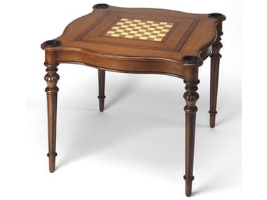 Butler Eastwick Brown Mahogany Wood Antique Cherry Game Table BT3923011