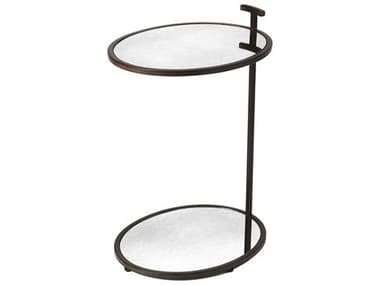 Butler Ciro Oval Mirror Bronze End Table BT3973408