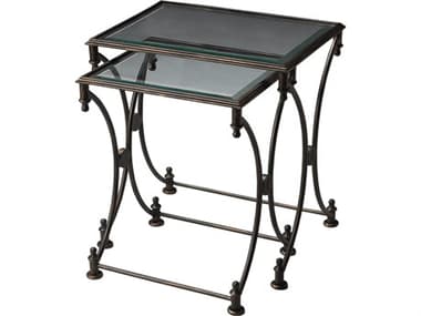 Butler Beverly Rectangular Glass Metalworks End Table BT4012025