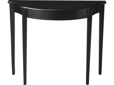 Butler Chester Demilune Wood Black Licorice Console Table BT4116111