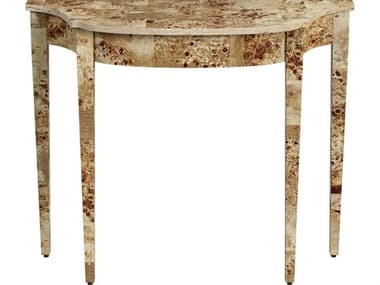 Butler Chester Demilune Wood Light Burl Console Table BT4116443