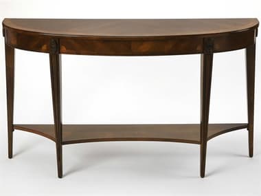 Butler Astor Demilune Wood Nutmeg Console Table BT4146251