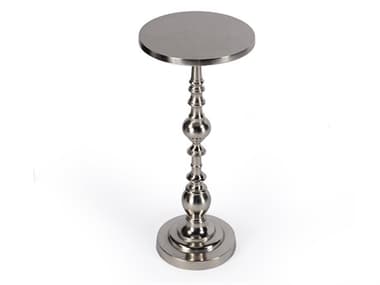 Butler Darien Round Metal Silver End Table BT4324220