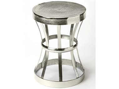 Butler Broussard Round Metal Industrial Chic End Table BT4326330