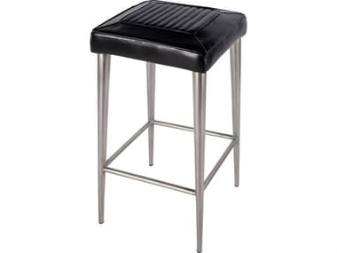 Butler Maxwell Black Leather Bar Stool BT4346034