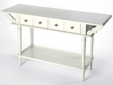 Butler Talia Rectangular Wood White Console Table BT4375288