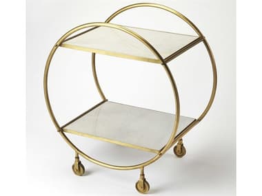 Butler Orian Gold Marble And Metal Bar Cart BT4417389