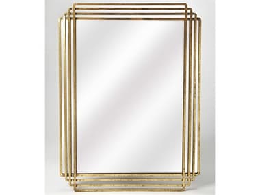 Butler Uptown Antique Gold Rectangular Wall Mirror BT4436226