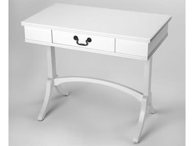 Butler Alta White Acacia Wood Writing Desk BT4456288
