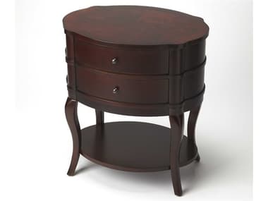 Butler Jarvis Oval Wood Cherry End Table BT515024