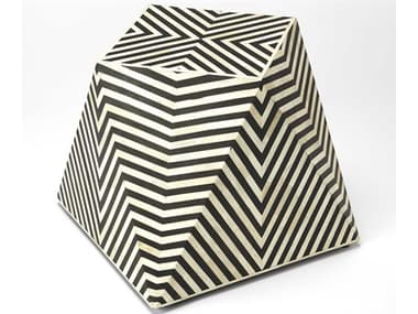 Butler Zanzibar Square Resin Black Bone Inlay End Table BT5266318