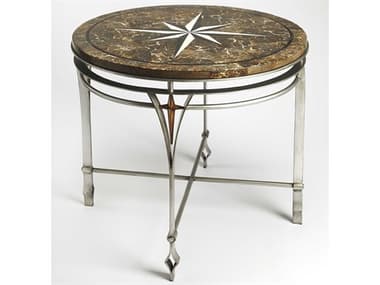 Butler Regina Round Stone Metalworks Console Table BT5277025