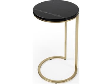 Butler Shounderia Round Black Marble End Table BT5277402