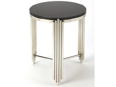 Butler Khalifa Round Granite Metalworks End Table BT5310025